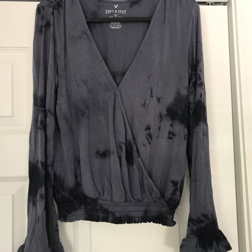 American Eagle Long Sleeve with Ruffle detail